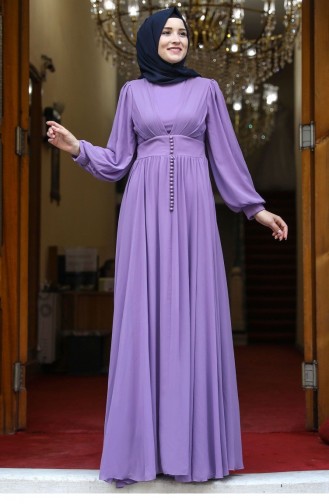 Lila Hijab-Abendkleider 2077