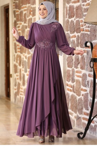Dusty Rose İslamitische Avondjurk 2127
