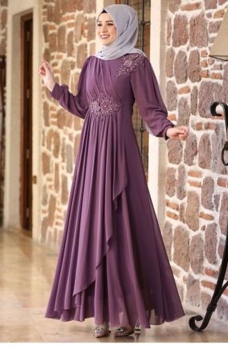 Dusty Rose İslamitische Avondjurk 2127