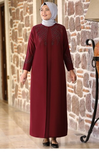 Habillé Hijab Bordeaux 2152