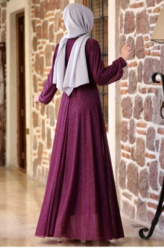 Zwetschge Hijab-Abendkleider 2164