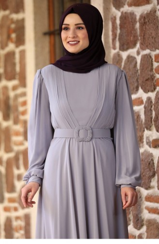 Habillé Hijab Gris 2195