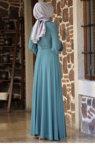 Habillé Hijab Vert noisette 2219