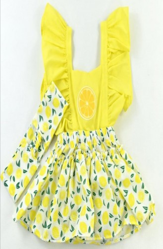 Robe Bébé et Enfant Jaune 0008-02