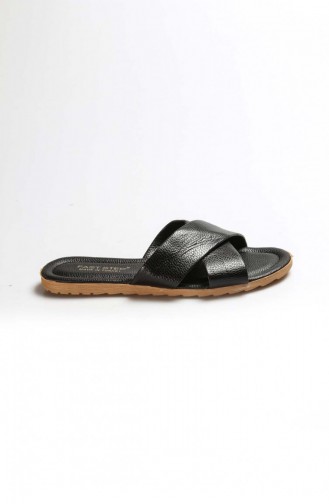 Black Summer Slippers 935ZA111.Siyah