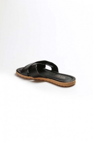 Black Summer Slippers 935ZA111.Siyah