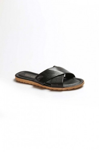 Black Summer Slippers 935ZA111.Siyah