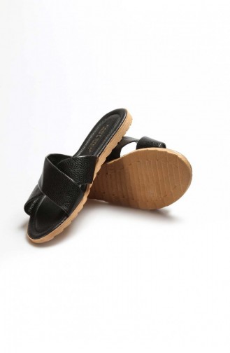 Black Summer Slippers 935ZA111.Siyah