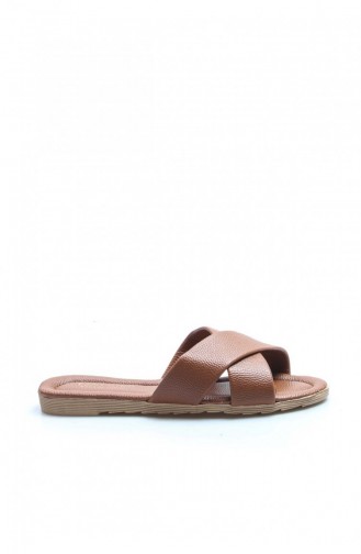 Tan Summer Slippers 935ZA111.Taba