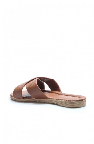 Tan Summer Slippers 935ZA111.Taba