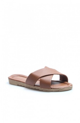 Tan Summer Slippers 935ZA111.Taba