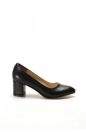 Black High-Heel Shoes 961ZA559.Siyah