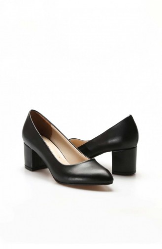 Black High-Heel Shoes 961ZA559.Siyah