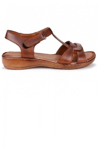 Tobacco Brown Summer Sandals 21YAZSANPOT0002_TAB.Taba