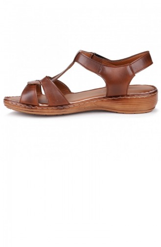 Tobacco Brown Summer Sandals 21YAZSANPOT0002_TAB.Taba