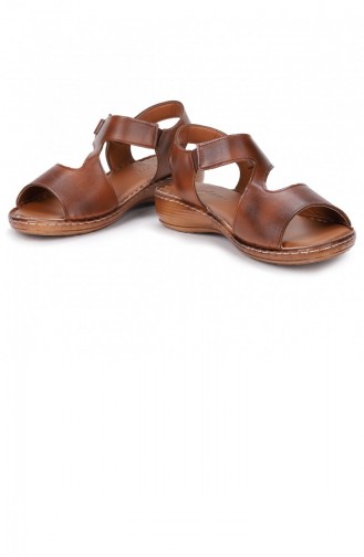 Tobacco Brown Summer Sandals 21YAZSANPOT0004_TAB.Taba