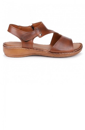 Tobacco Brown Summer Sandals 21YAZSANPOT0004_TAB.Taba