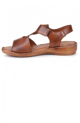 Tobacco Brown Summer Sandals 21YAZSANPOT0004_TAB.Taba