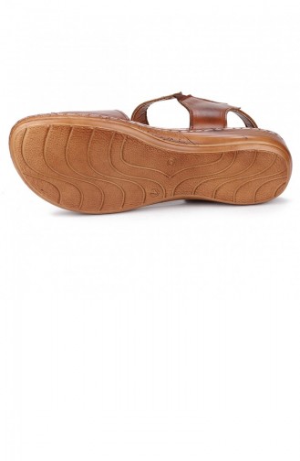 Tobacco Brown Summer Sandals 21YAZSANPOT0004_TAB.Taba