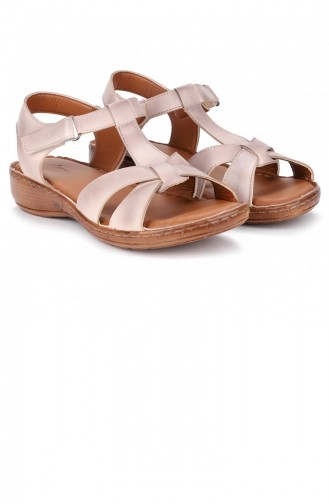 Beige Sommer Sandalen 21YAZSANPOT0005_BEJ.BEJ