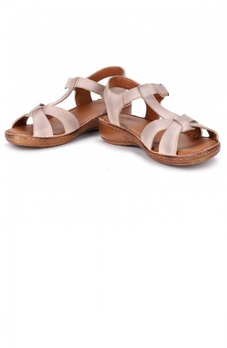 Beige Sommer Sandalen 21YAZSANPOT0005_BEJ.BEJ