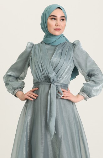 Habillé Hijab Vert noisette 4916-01