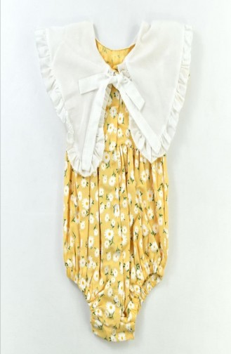 Mustard Baby and Children`s Dress 00011-01