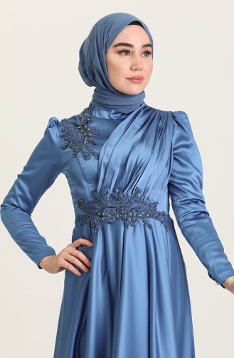 Habillé Hijab Indigo 4908-04
