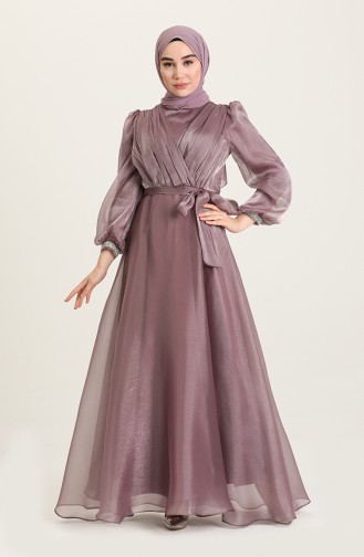 Lila Hijab-Abendkleider 4916-05