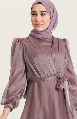 Lila Hijab-Abendkleider 4916-05