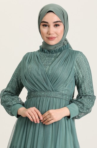 Habillé Hijab Vert noisette 4918-01