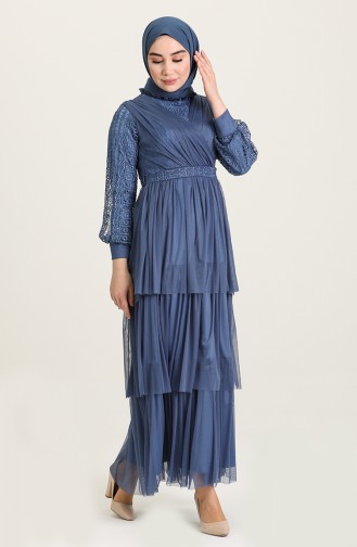 Habillé Hijab Indigo 4918-02