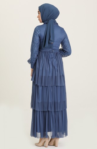 Habillé Hijab Indigo 4918-02