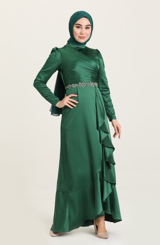 Habillé Hijab Vert emeraude 4926-03