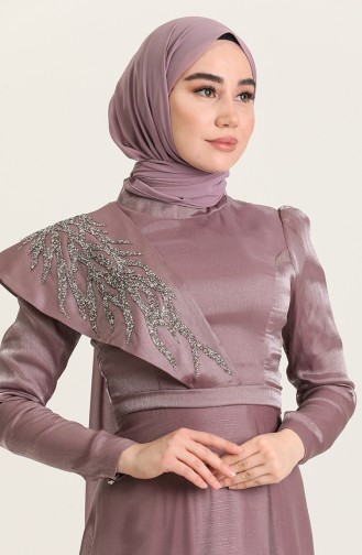 Lila Hijab-Abendkleider 4931-04