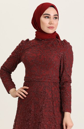 Habillé Hijab Bordeaux 4934-01