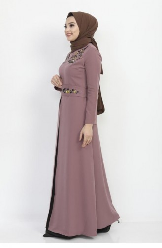 Lila Hijab Kleider 10016-2.Lila