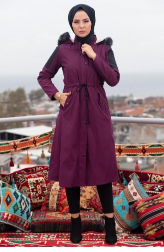 Manteau Pourpre 10383-1.Mor