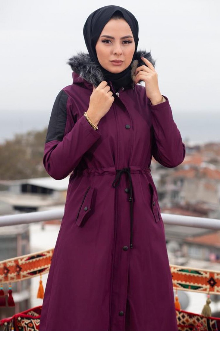 Mauve winter coat hotsell