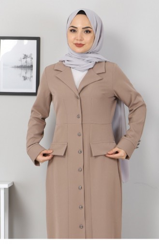 Mink Hijab Dress 10429.Vizon
