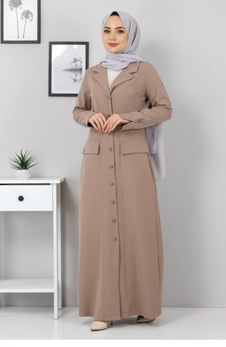 Mink Hijab Dress 10429.Vizon