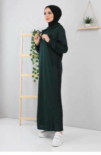 Smaragdgrün Hijab Kleider 12100.Zümrüt