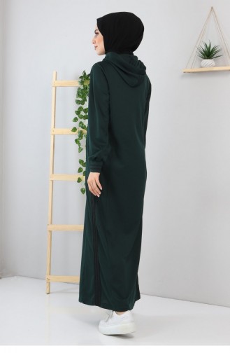 Smaragdgrün Hijab Kleider 12100.Zümrüt