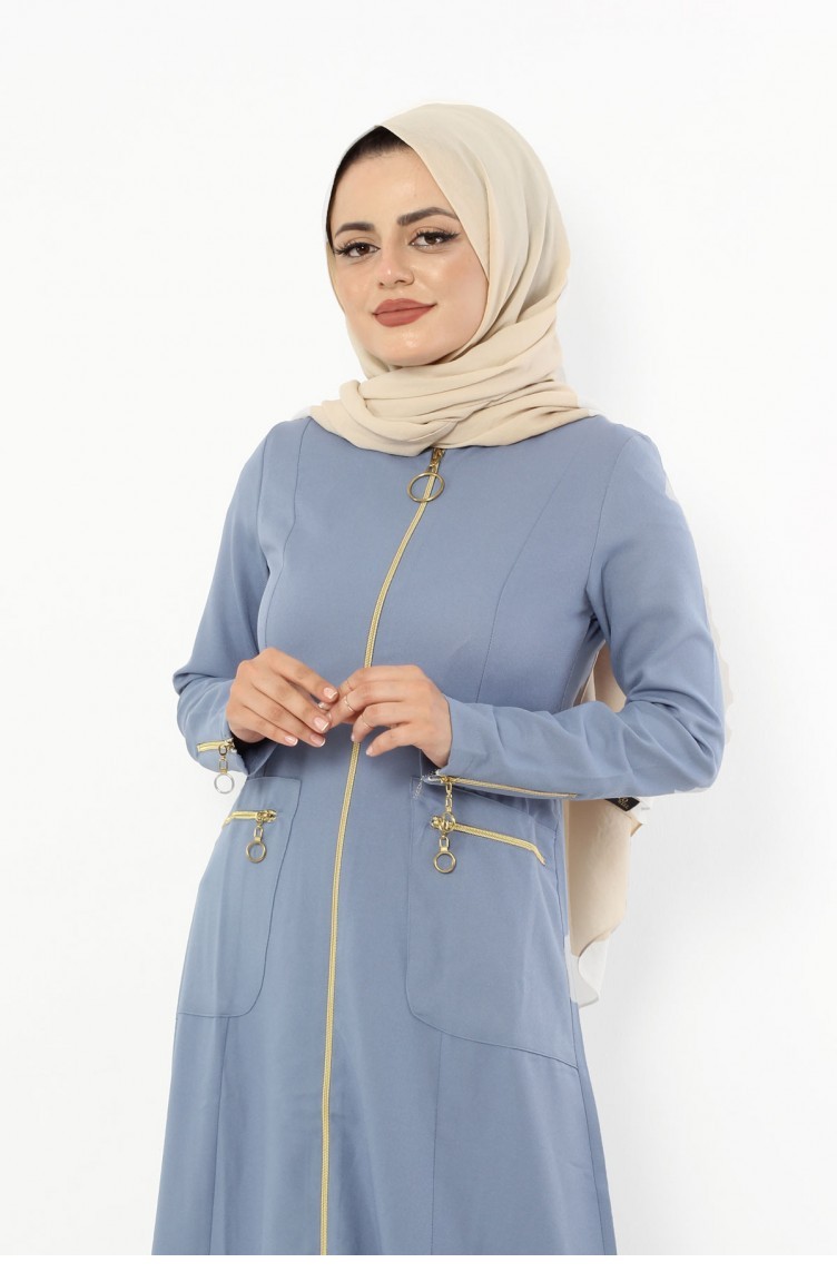 Baby Blue Abaya 2209 3.Bebe Mavisi Sefamerve