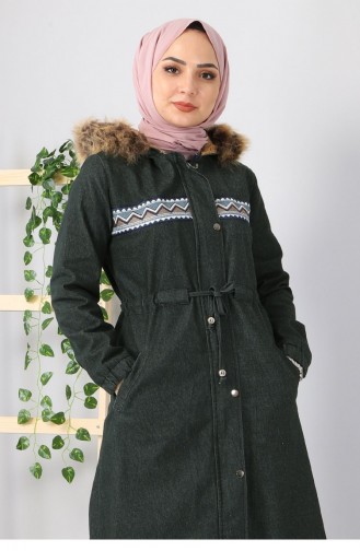 Khaki Winter Coat 9492.Haki