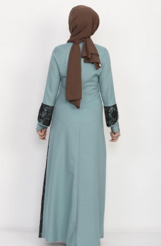 Minzengrün Hijab Kleider 9907-1.Mint