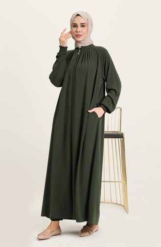 Khaki Abaya 5645-02