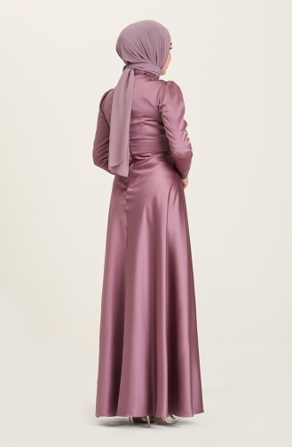 Violet Hijab Evening Dress 4908-08