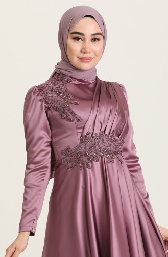 Lila Hijab-Abendkleider 4908-08