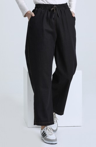 Pantalon Noir 3601B-02